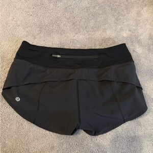 lululemon athletica black speed up Athletic Shorts